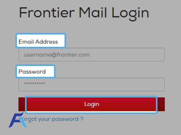 enter your email address and password