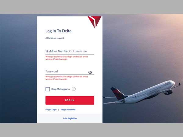 Delta Official Login Page